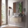 Composizione Bagno Completa di Lavabo, Specchio e Base Made in Italy - Dream