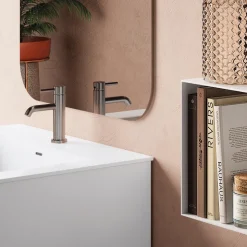 Composizione Bagno Composta da Specchio e Base Antigraffio Made in Italy - Kilos