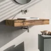 Composizione Bagno Comprensiva di Base con Ruote, Lavabo e Specchio - Titan