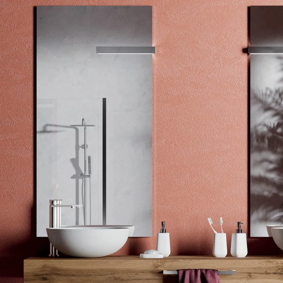 Composizione Bagno con Basi Antigraffio e Lavabi in Resina Made in italy - Palom
