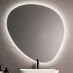 Composizione Bagno con 2 Basi con 1 Cassetto Ciascuna e Specchio - Titan