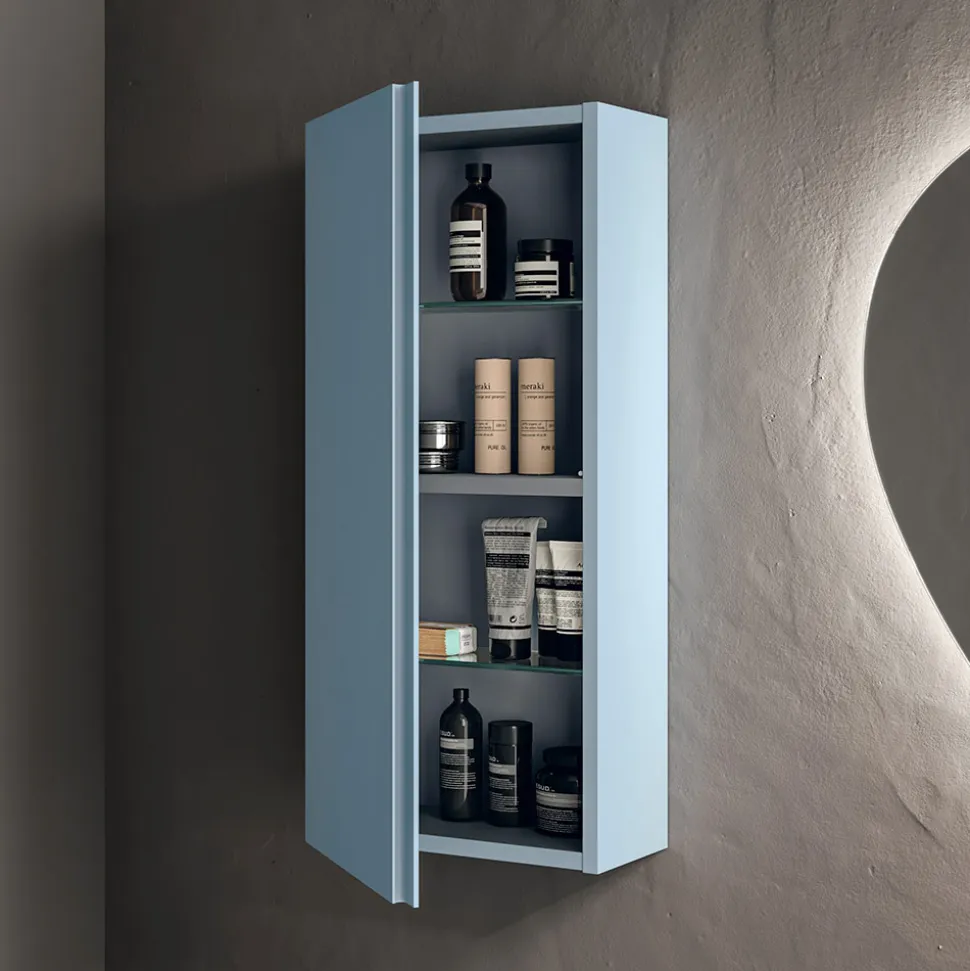 Composizione Bagno con 2 Basi con 1 Cassetto Ciascuna e Specchio - Titan