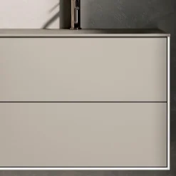 Composizione Bagno con 4 Cassetti, Vano a Giorno, Lavabo e Specchio - Velaria