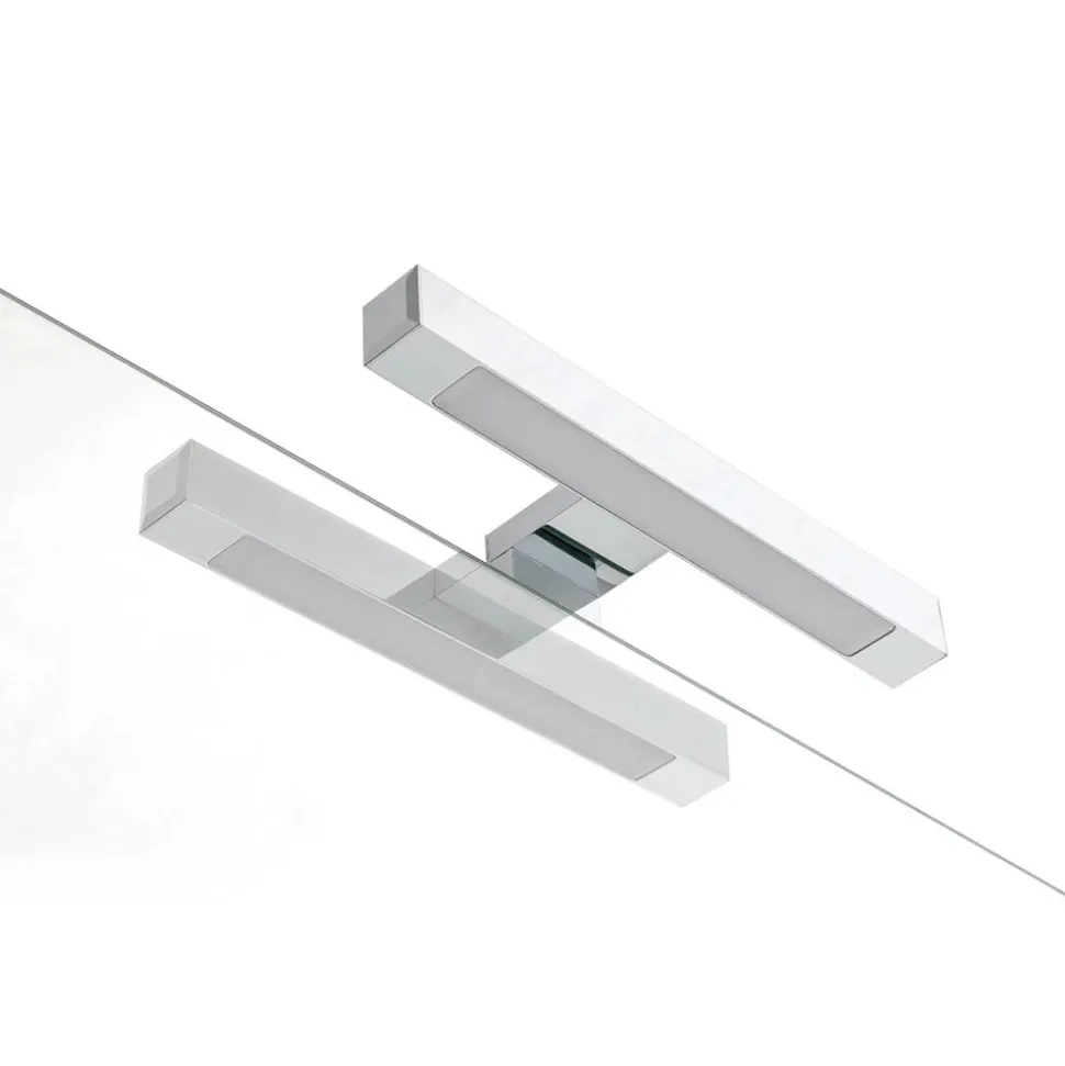 Composizione Bagno con 4 Cassetti, 2 Lavabi in Ceramica e Specchio - Titan