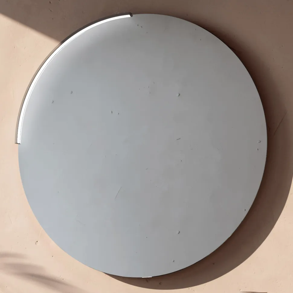 Composizione Bagno con 4 Cassetti, Lavabo in Ceramica Nero e Specchio - Elios