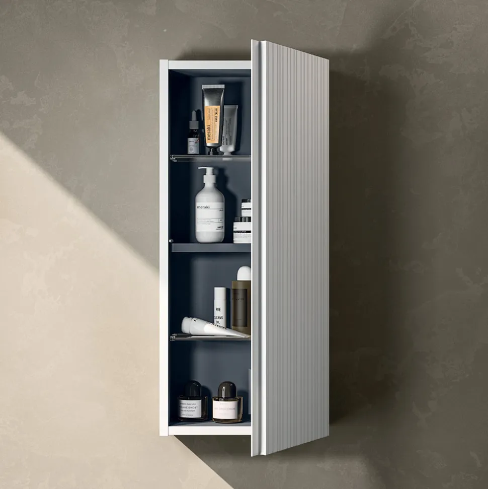 Composizione Bagno con 2 Cassetti, 2 Vani a Giorno e Lavabo - Elios