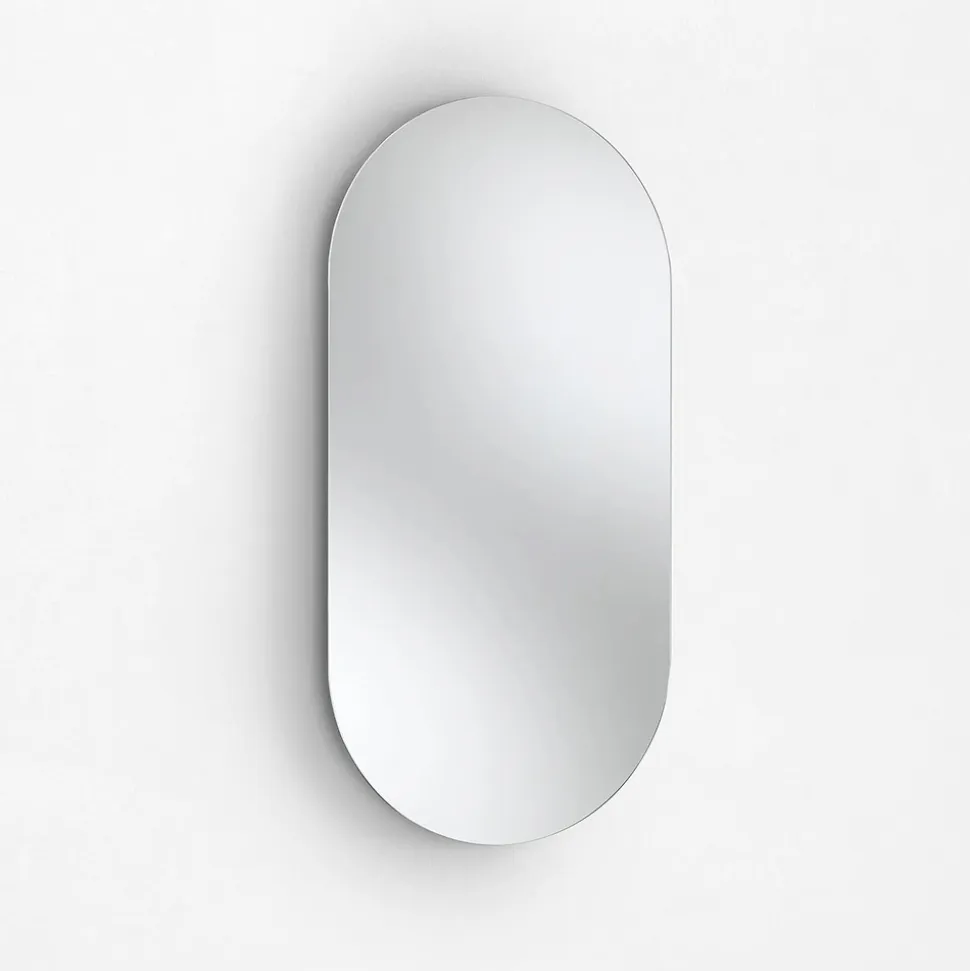 Composizione Bagno con 1 Cassetto, Lavabo in Resina Antracite e Specchio - Titan