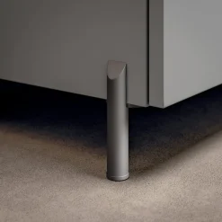 Composizione Bagno con 1 Cassetto, Lavabo in Resina Antracite e Specchio - Titan