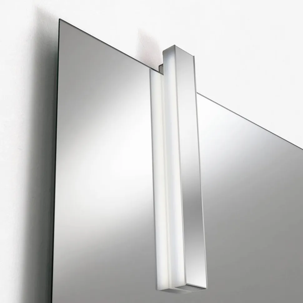 Composizione Bagno con 1 Cassetto, Lavabo in Resina Antracite e Specchio - Titan