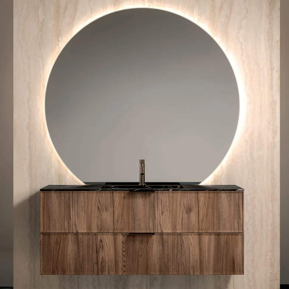 Composizione Bagno con Lavabo in Gres Noir Desir - Orione