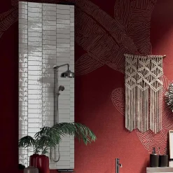 Composizione Bagno con Specchio Girevole 180°, Base e Lavabo Made in Italy - Kilos