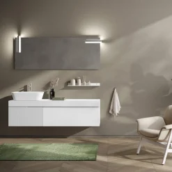 Composizione Bagno con Specchio e Mensola Made in Italy - Erebo