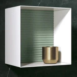 Composizione Bagno con Specchio e Pensili in Metallo Made in Italy - Efesto