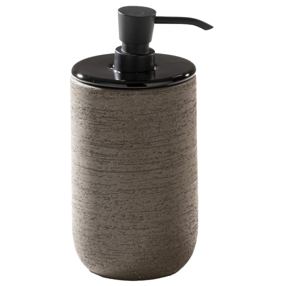 Composizione da Bagno con Mobile in Teak, Lavabo e Accessori - Carolie