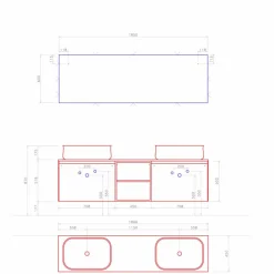Composizione da Bagno dal Design Moderno a Sospensione Made in Italy - Callisi14