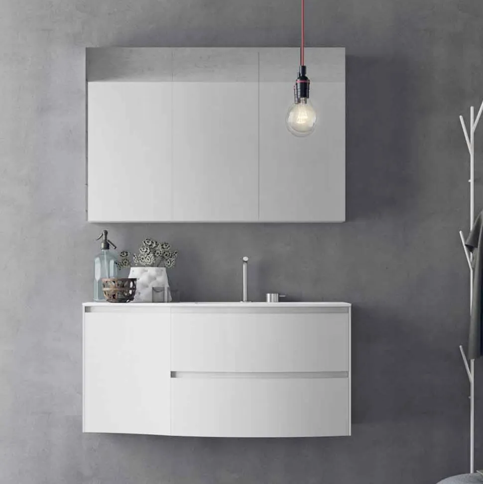Composizione da Bagno Moderna e Sospesa di Design Made in Italy - Callisi7