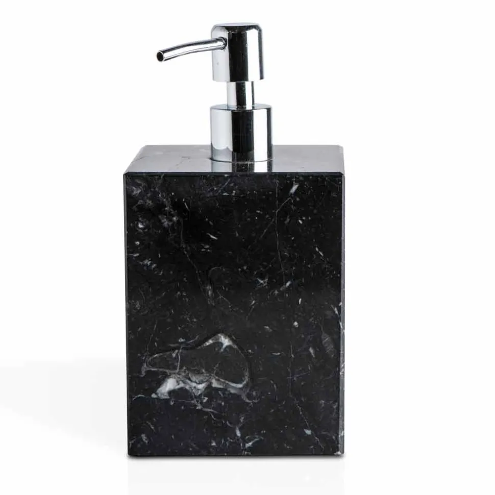 Composizione di Accessori da Bagno in Marmo Made in Italy, 4 Pezzi - Deano