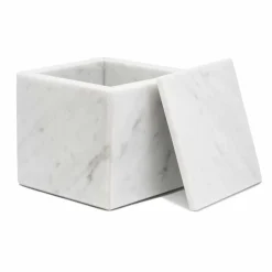 Composizione di Accessori da Bagno in Marmo Made in Italy, 4 Pezzi - Deano