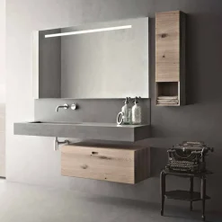 Composizione di Design per Bagno Mobili Moderni Sospesi Made in Italy - Farart2