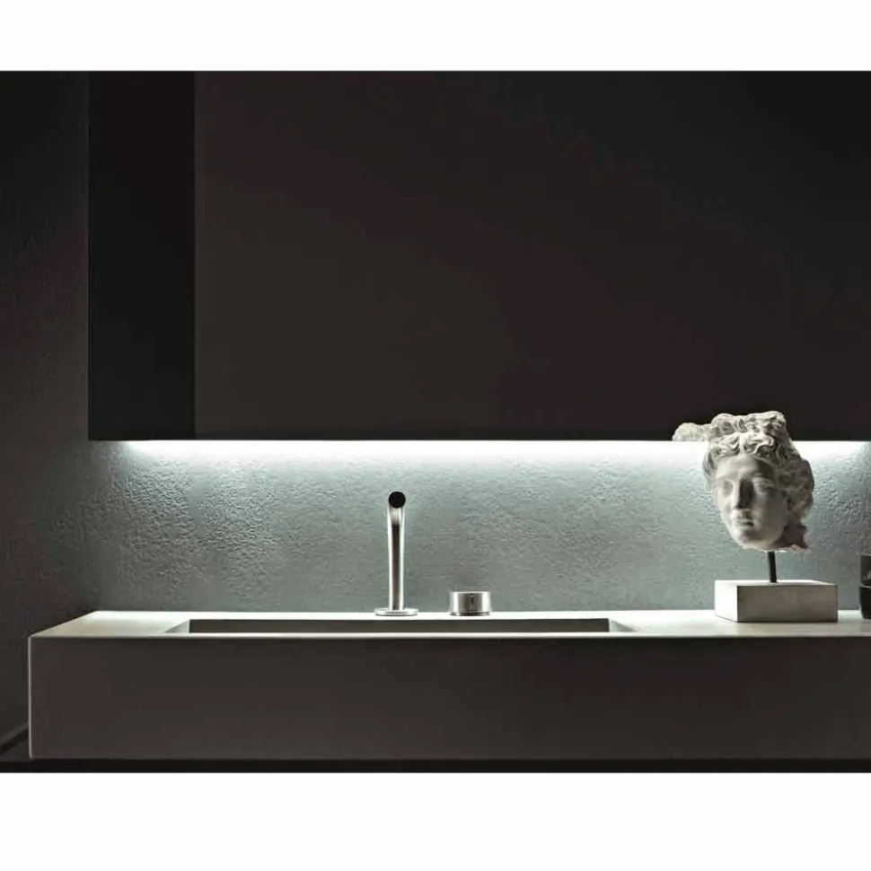 Composizione di Mobili Artigianali per Bagno di Design Moderno a Terra - Farart3