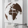 Composizione di 4 Pannelli che Raffigurano il Mondo Made in Italy - Ciro