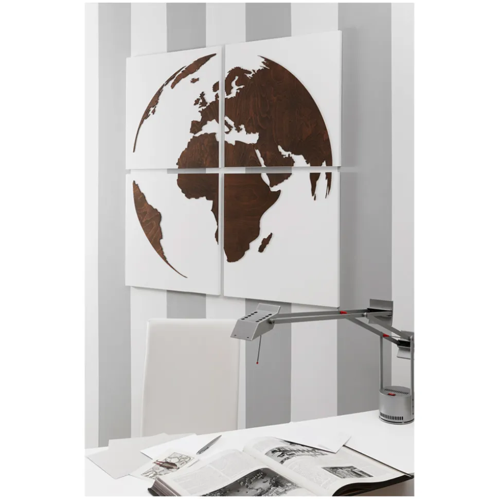 Composizione di 4 Pannelli che Raffigurano il Mondo Made in Italy - Ciro