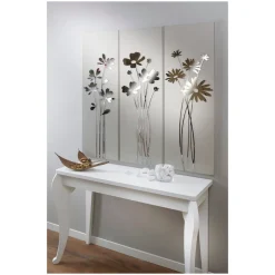 Composizione di 3 Pannelli che Raffigurano 3 Mazzi di Fiori Made in Italy - Colleen