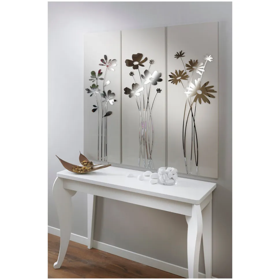 Composizione di 3 Pannelli che Raffigurano 3 Mazzi di Fiori Made in Italy - Colleen