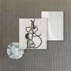 Composizione di 3 Pannelli con Stilizzazione dell'Amore Made in Italy - Keina