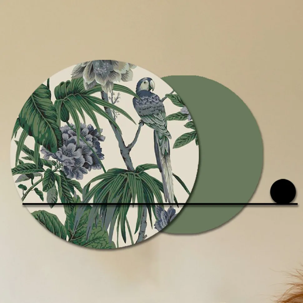 Composizione di Quadri in Legno con Stampa Tropicale Made in Italy - Giamaica
