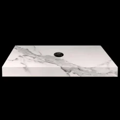 Composizione 3 Mobili Bagno in Gres e Lavabo in Vetrochina di Lusso - Ramentina