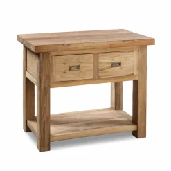 Composizione 3 Mobili Bagno in Legno di Teak con Lavabo in Resina - Essence
