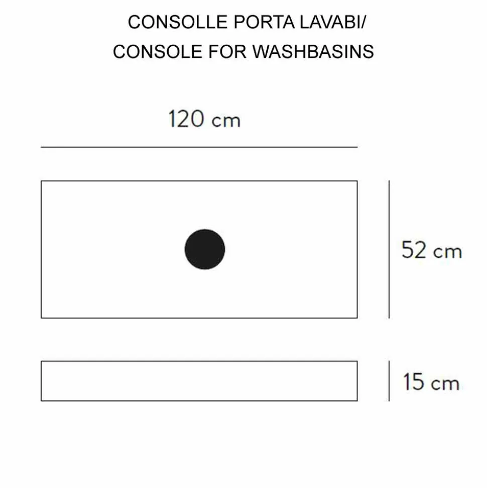 Composizione 3 Mobili Bagno Sospesa in Gres Porcellanato Alta Qualità - Rambina