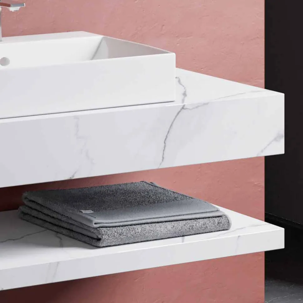 Composizione 3 Mobili Bagno Sospesa in Gres Porcellanato Alta Qualità - Rambina