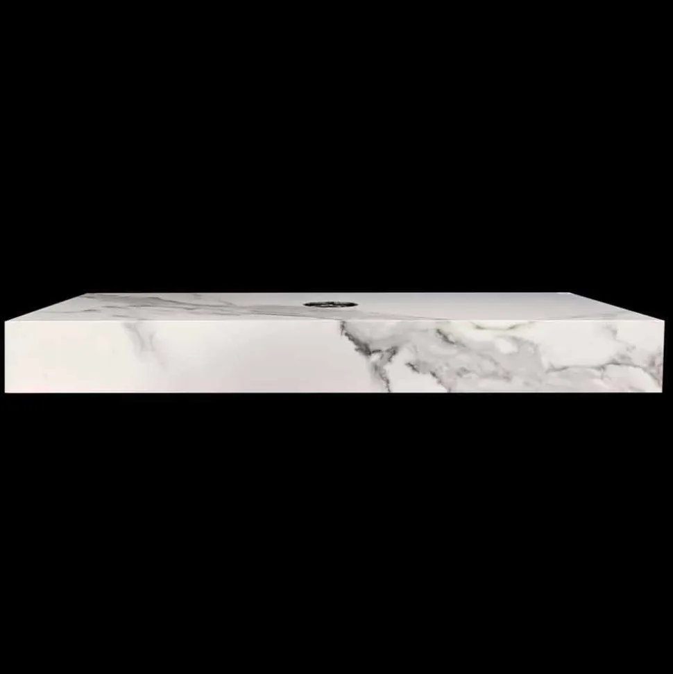Composizione 3 Mobili Bagno Sospesi in Gres Porcellanato Made in Italy - Ramina