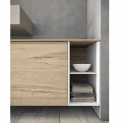 Composizione Mobili Moderni e Sospesi da Bagno, Design Made in Italy - Callisi1