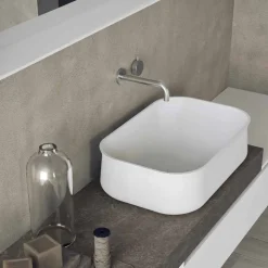 Composizione Moderna e Sospesa di Mobili per il Bagno di Design - Callisi2