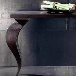 Console design moderno di lusso in legno massello, L150xP50cm, Tino