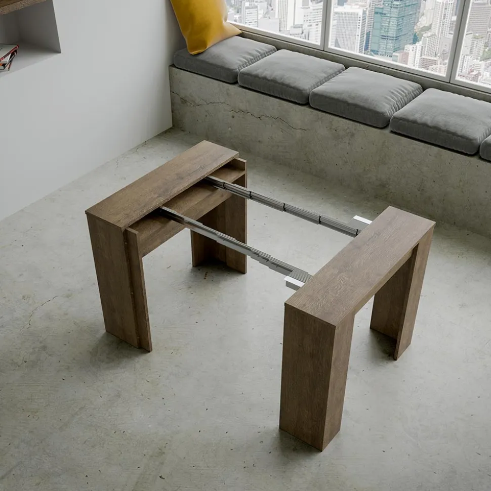 Consolle Allungabile a 308 cm con Supporto Centrale Made in Italy - Oracolo