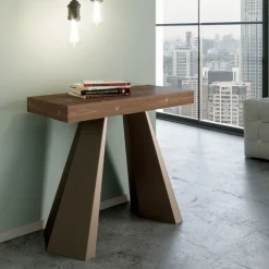 Consolle Allungabile a 300 cm con Gambe Finitura Orso Made in Italy - Destino