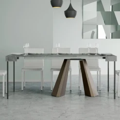 Consolle Allungabile a 300 cm con Gambe Finitura Orso Made in Italy - Destino