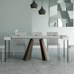 Consolle Allungabile a 300 cm con Gambe Finitura Orso Made in Italy - Destino