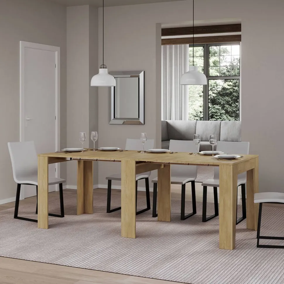 Consolle Allungabile a 181 cm in Nobilitato in Essenza Made in Italy - Castello