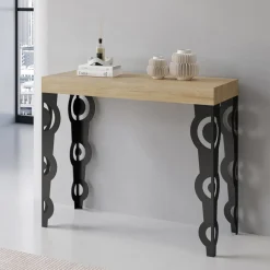 Consolle Allungabile con Gambe Moderne in Ferro Made in Italy - Palazzo