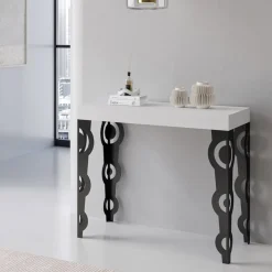Consolle Allungabile con Gambe Moderne in Ferro Made in Italy - Palazzo