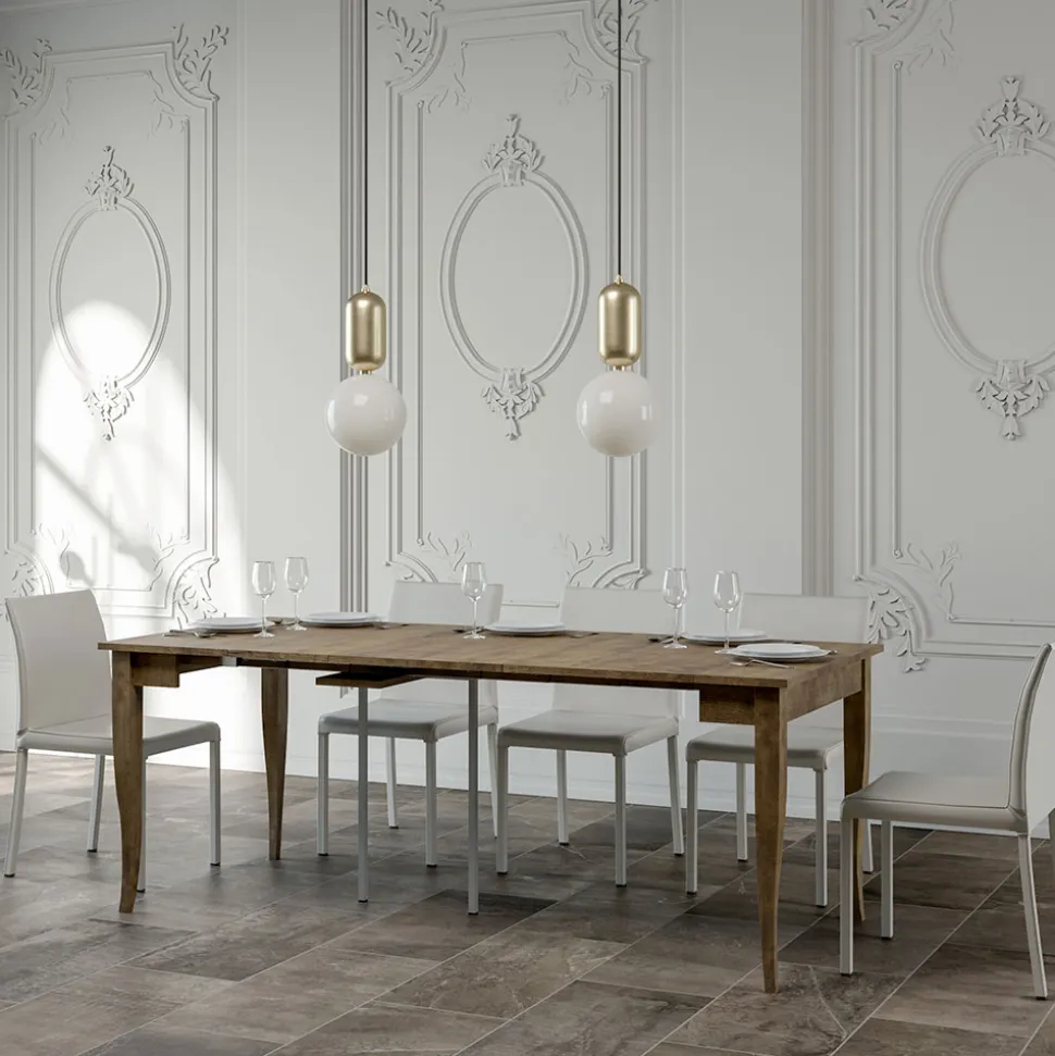 Consolle Allungabile Finitura Noce o Bianco Frassino Made in Italy - Folletto