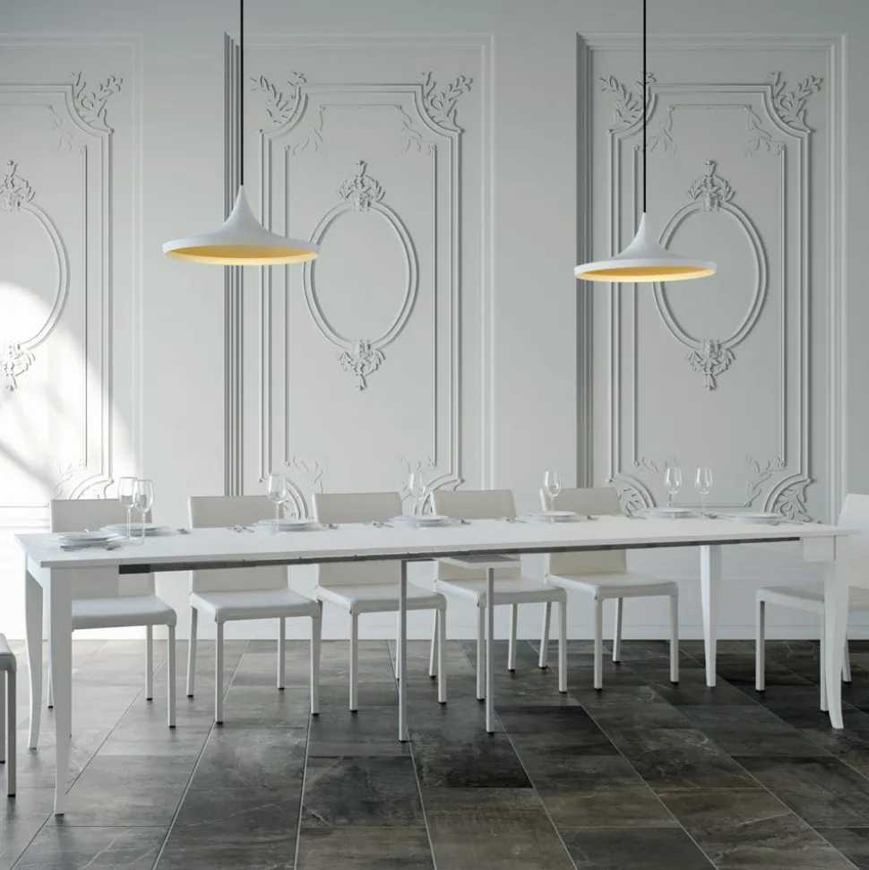 Consolle Allungabile Finitura Noce o Bianco Frassino Made in Italy - Folletto