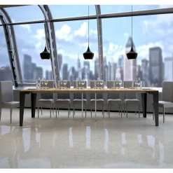 Consolle Allungabile Fino a 300 cm in Microparticelle di Legno Made in Italy – Flamber
