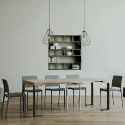 Consolle Allungabile Fino a 300 cm con Telaio Antracite Made in Italy - Gigante