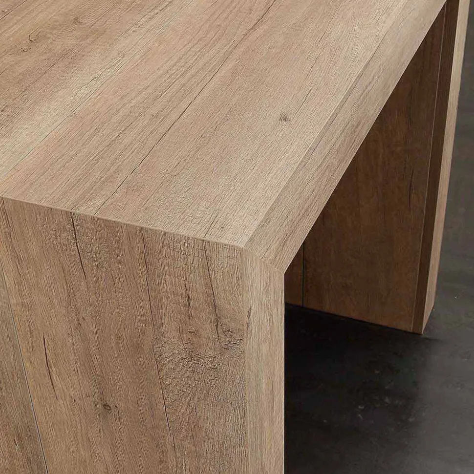 Consolle allungabile fino 295 cm in nobilitato folding Uri